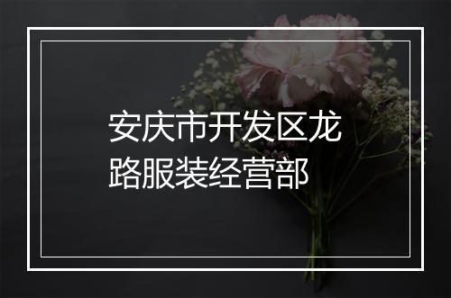 安庆市开发区龙路服装经营部