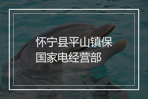 怀宁县平山镇保国家电经营部
