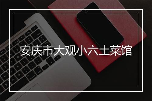 安庆市大观小六土菜馆