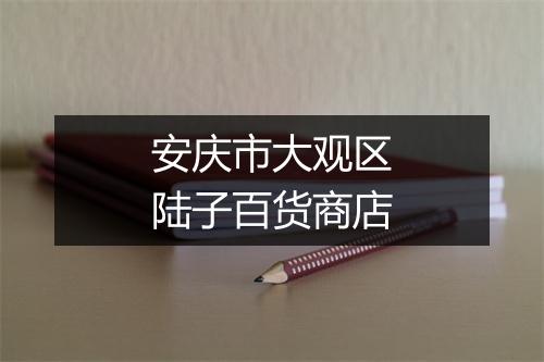 安庆市大观区陆子百货商店