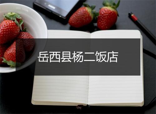 岳西县杨二饭店