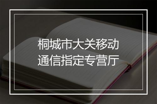 桐城市大关移动通信指定专营厅