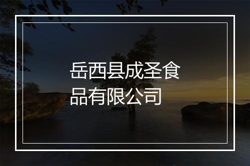 岳西县成圣食品有限公司