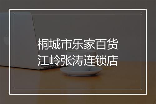 桐城市乐家百货江岭张涛连锁店