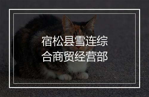 宿松县雪连综合商贸经营部