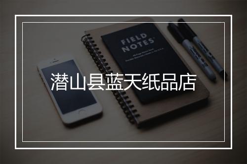 潜山县蓝天纸品店
