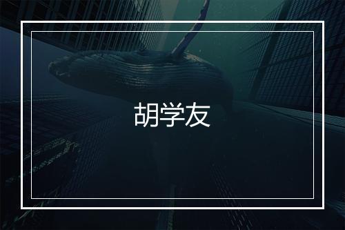 胡学友