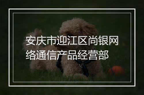 安庆市迎江区尚银网络通信产品经营部