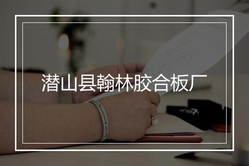 潜山县翰林胶合板厂