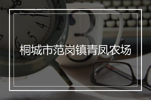 桐城市范岗镇青凤农场