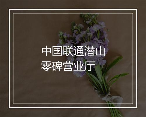 中国联通潜山零碑营业厅