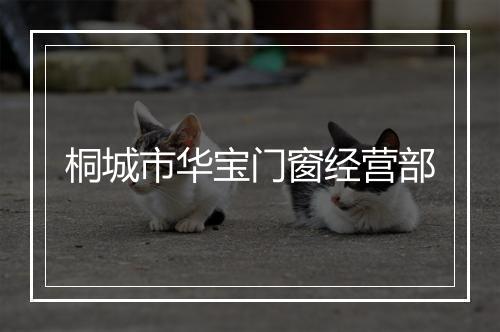 桐城市华宝门窗经营部