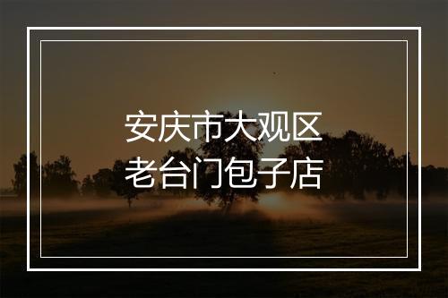安庆市大观区老台门包子店