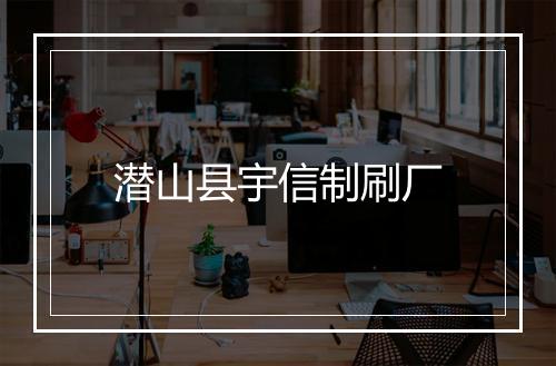 潜山县宇信制刷厂