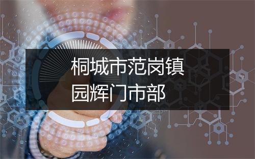 桐城市范岗镇园辉门市部