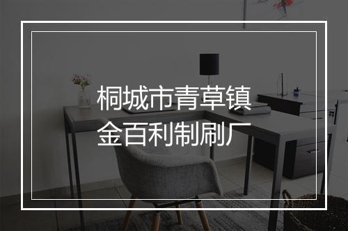 桐城市青草镇金百利制刷厂