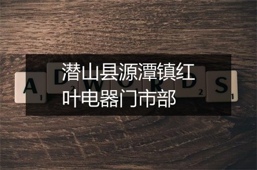 潜山县源潭镇红叶电器门市部