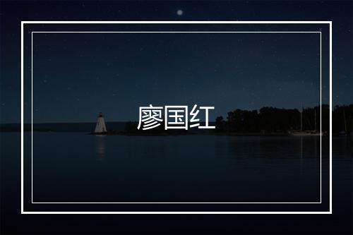 廖国红