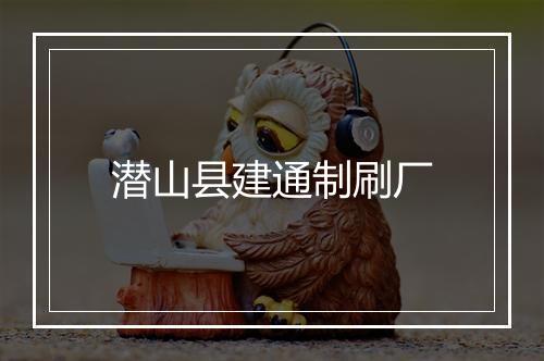 潜山县建通制刷厂