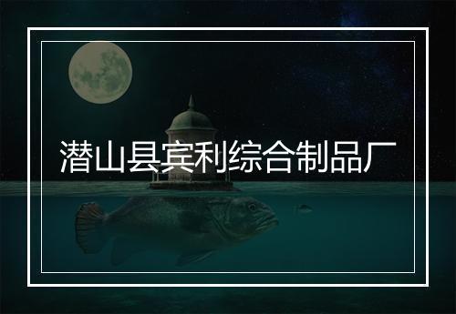 潜山县宾利综合制品厂