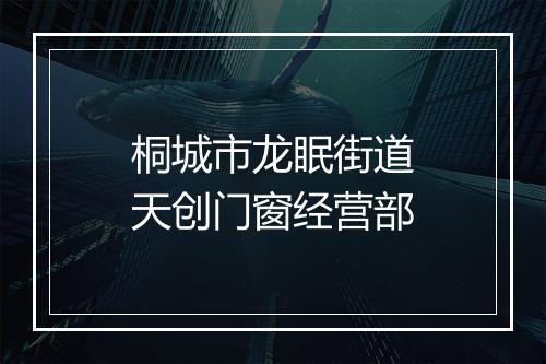 桐城市龙眠街道天创门窗经营部