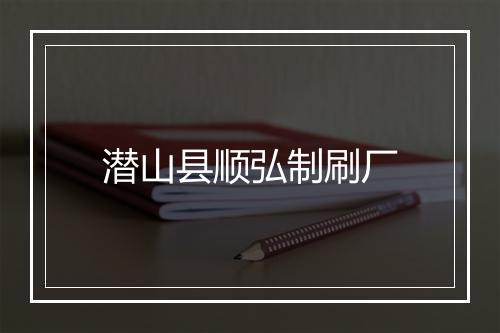 潜山县顺弘制刷厂