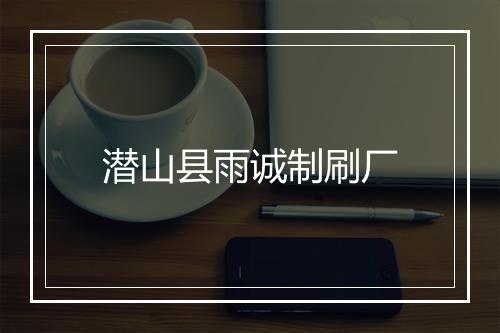 潜山县雨诚制刷厂