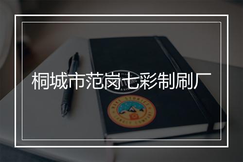 桐城市范岗七彩制刷厂
