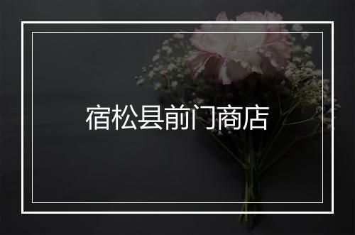 宿松县前门商店