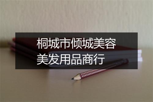 桐城市倾城美容美发用品商行