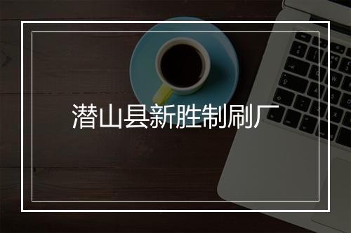 潜山县新胜制刷厂