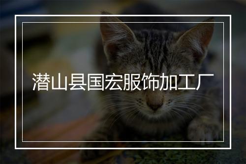 潜山县国宏服饰加工厂