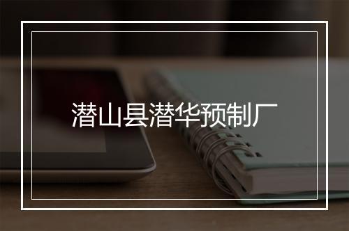 潜山县潜华预制厂