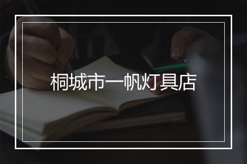 桐城市一帆灯具店