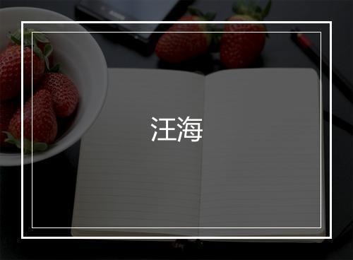 汪海