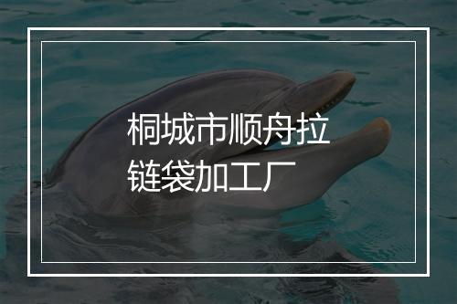桐城市顺舟拉链袋加工厂