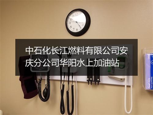 中石化长江燃料有限公司安庆分公司华阳水上加油站