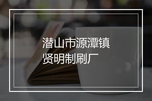 潜山市源潭镇贤明制刷厂