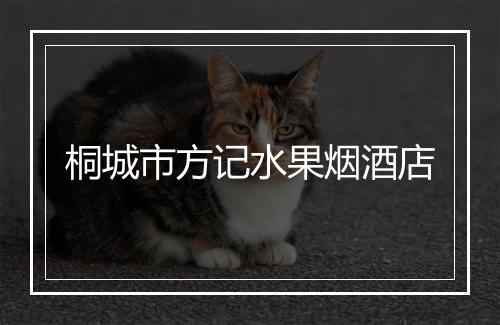 桐城市方记水果烟酒店