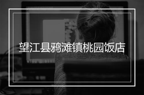 望江县鸦滩镇桃园饭店