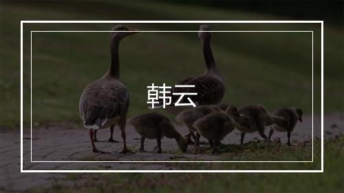 韩云