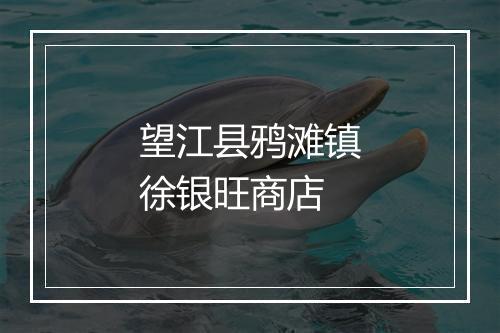 望江县鸦滩镇徐银旺商店