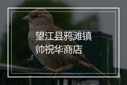 望江县鸦滩镇帅祝华商店