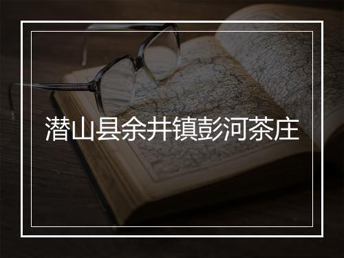 潜山县余井镇彭河茶庄