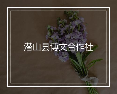 潜山县博文合作社