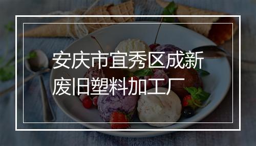 安庆市宜秀区成新废旧塑料加工厂
