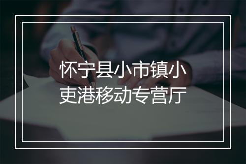 怀宁县小市镇小吏港移动专营厅