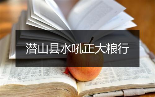 潜山县水吼正大粮行