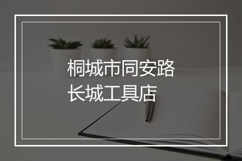 桐城市同安路长城工具店