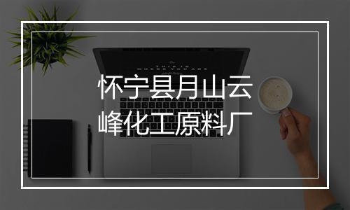 怀宁县月山云峰化工原料厂